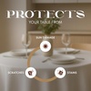 Wealuxe [2 Pack] White Round Tablecloths 60 Inch [for 20-48” Tables] 200 GSM Premium Quality Textured Washable Polyester Fabric Table Cloth [60” is Not Table Size](White)